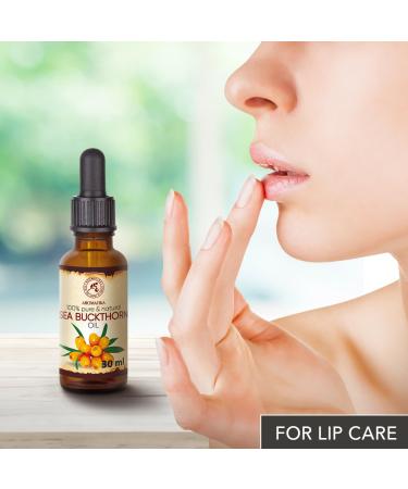 Pure Sea Buckthorn Oil 30ml - Cold-Pressed Sanddorn Oil for Skin & Body Care - Natural Carrier Oil - Hippophae Rhamnoides - Buy Online on SooperMarket.com