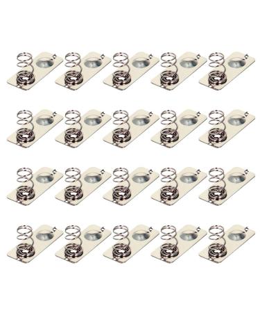 Heyiarbeit 50pcs AAA Battery Spring Plate AAA Battery Positive Negative Conversion Spring Contact Nickeling Plate 21mmx9mm 50Pcs Positive to Negative