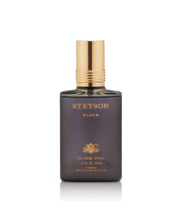 Stetson Black by Scent Beauty - Cologne for Men - Woody, Dark and Spicy Scent with Fragrance Notes of Sandalwood, Spices, and Suede - 1.5 Fl Oz