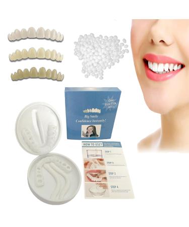 Fake Tooth Repair Kits for Filling The Missing Broken Tooth and Gaps-Moldable Fake Teeth and Thermal Beads Replacement Kits