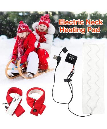 Neck Heating Pad USB - Adjustable Heated Scarf Wraps | 3 Temperature Settings | Winter Outdoor Accessories - Multicolor - Buy Online on SooperMarket.com