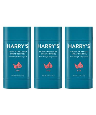 Harry's Odor & Enhanced Sweat Control, Extra-strength Antiperspirant, Fig, 3 Count (Pack of 3) Antiperspirant Fig