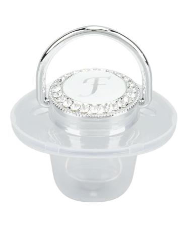 Ultra-Light BPA-Free Silicone Pacifier for Toddlers 6-18 Months | Seamless Design with Silver A-Z Letters & Lid - Buy Online on SooperMarket.com