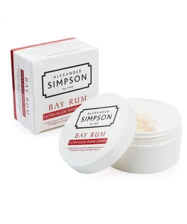Alexander Simpson Est. 1919 Ultra-Glide Shave Cream 180ml (Bay Rum) Simpsons Shaving cream