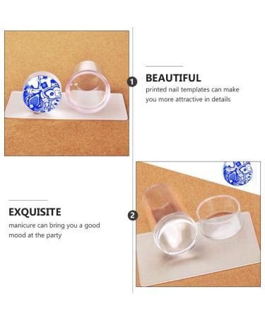 Buy Nail Art Stamping Kit - Clear Jelly Stamp Plates & Tools for Creative Nail Designs - International Shipping Available - Buy Online on SooperMarket.com
