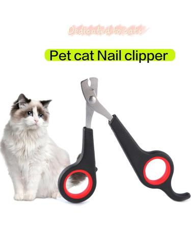 DERDOUT Pet Nail Clipper - Professional Stainless Steel Claw Trimmer for Cats, Small Breed Dogs, Rabbits & Small Animals - Black - Buy Online on SooperMarket.com