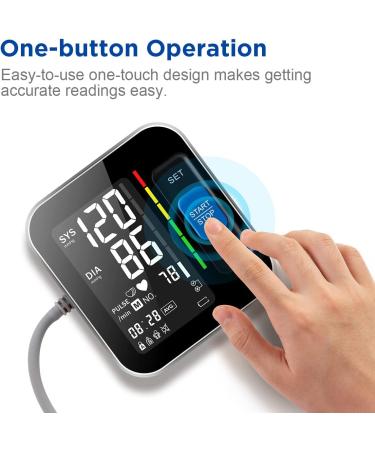Digital Upper Arm Blood Pressure Monitor with Large LED Backlit Display - Adjustable Cuff & Memory - Carrying Case Included - Buy Online on SooperMarket.com