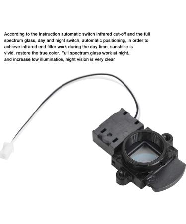 ASHATA 2X IR-Cut Camera Filter Switcher - 3MP Day/Night Dual Filter Portable M12 Switch for Surveillance Camera - Black - Buy Online on SooperMarket.com