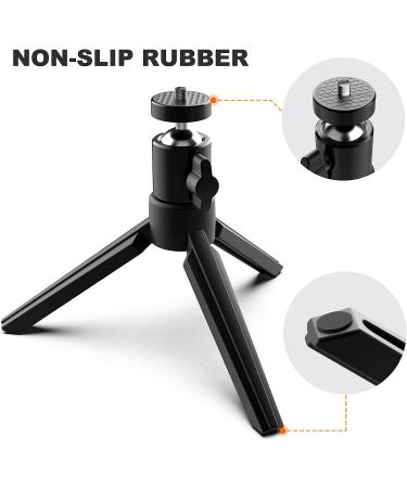 Mini Projector Tripod Stand - 6.3 Inch Compact Desktop Stand with 1/4 Screw Ballhead for Cameras and Projectors | Compatible with Smooth 4, Osmo Mobile, Vimble 2 - Buy Online on SooperMarket.com