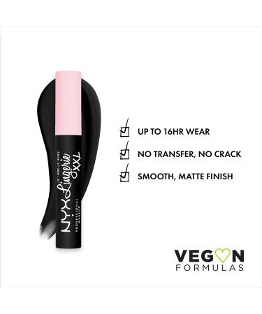 NYX Lip Lingerie XXL Matte Liquid Lipstick - Naughty Noir 0.13 Fl Oz - Buy Online on SooperMarket.com