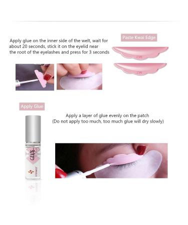RoseFlower Eyelash Perm Kit - Professional Semi-Permanent Curling Kit with 10 Eyelash Combs & 5 Cleaning Sticks - Salon Grade Home Professional Perm - Buy Online on SooperMarket.com