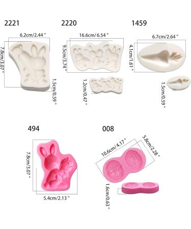 Rabbit Carrot Silicone Mold for Homemade Chocolate Make Easter Gifts for Children High Temperature Resistance Carrot Molds for Chocolate Baking Fondant Multi-color - Buy Online on SooperMarket.com