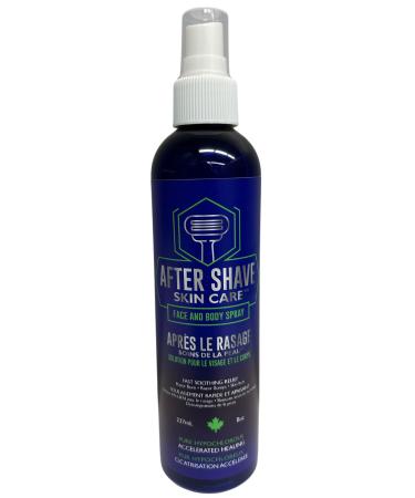 Aftershave for Men & Women - Protective & Moisturizing - Made with Hypochlorous Acid - After Shave Spray for Sensitive Skin Face & Body - Helps Eliminate Razor Burns & Bumps - No Alcohol - 237ml