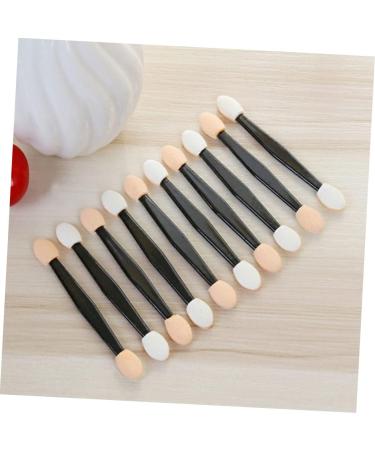 PLAFOPE 50 Pcs Eyeshadow Eyeliner Brushes Sponge Applicator Double Head Eyeshadow Brushes Size 1 Black - Buy Online on SooperMarket.com