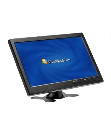 Hikity 10 Inch Small HDMI Monitor Portable CCTV Monitors 1280x600 with BNC, AVI, VGA, HDMI Input Cable, Remote Control, Built-in Speakers, for PC, CCTV, Security Camera, Raspberry Pi, X-Box
