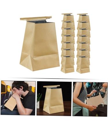 GANAZONO 15pcs Vomit Bags - Portable Emesis Bags for Car & Airplane - Disposable Mini Paper Bags for Pregnant Women - Outdoor Trash Bags - Buy Online on SooperMarket.com