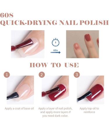 Jelly Nail Polish Pink Translucent Nail Polish Neutral Color Nude Pink Gel Nail Varnish Quick Drying Long Lasting Nail Art French Manicure DIY at Home 009 - Buy Online on SooperMarket.com