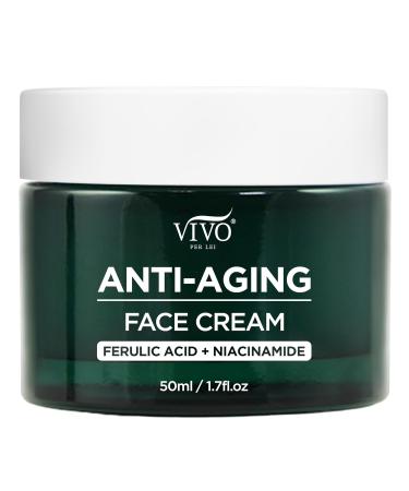 Vivo Per Lei Hyaluronic Acid Anti-Aging Cream with Retinol & Ferulic Acid - Firming Face Cream for All Skin Types - 1.7 Fl. Oz - Buy Online on SooperMarket.com