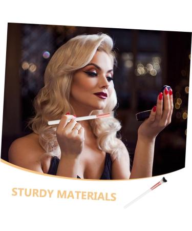 WOONEKY Fish Tail Brush Highlighter Blush Brush Loose Powder Brush Nose Shadow Brush Makeup Supplies White 18.50X1.00X1.00CM White - Buy Online on SooperMarket.com