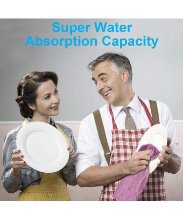 Super Absorbent Small Kitchen Towels 6x10 inch - Set of 11 Multipurpose Dish Cloths for Quick-Drying and Reusable Cleaning - Ideal for Furniture, Kitchen, and Tableware - Buy Online on SooperMarket.com