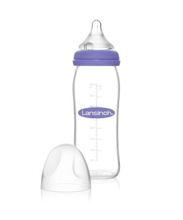 Lansinoh Glass Baby Bottles with NaturalWave Teats - Size S (160ml) & Size M (240ml) - Eco-Friendly Feeding Solutions for Babies - Buy Online on SooperMarket.com