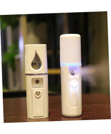 Healeved 2pcs Cool Mist Sprayer Nano Mist Sprayer Handheld Facial Sprayer Mini Face Humidifier White - Buy Online on SooperMarket.com