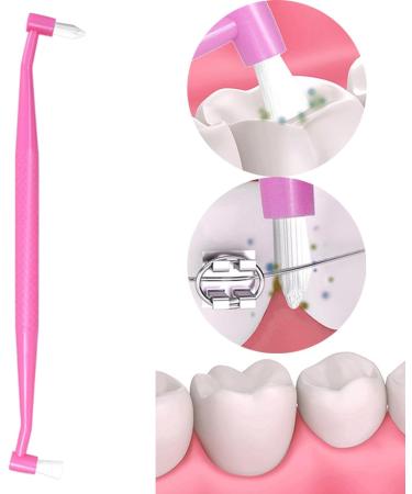 AWHAO Dual-Ended Pet Dental Brush for Cats and Dogs - Easy Clean Design Pink - Buy Online on SooperMarket.com