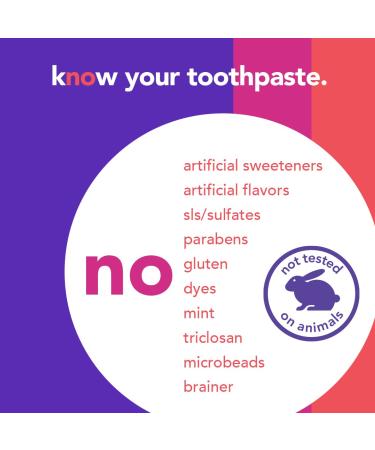 Hello Variety Unicorn Strawberry Grape Kids Toothpaste - Fluoride, Anticavity, Vegan, SLS & Gluten Free - 4.2 oz (Pack of 3) - Ages 2 - Buy Online on SooperMarket.com