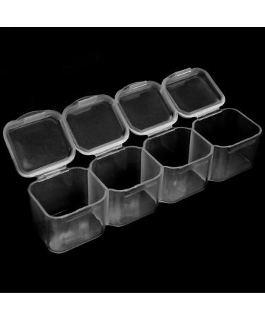 KVSERT 2X 56 Grid Tool Diy Removable Clear Plastic Organizer Nail Art Rhinestone - Buy Online on SooperMarket.com