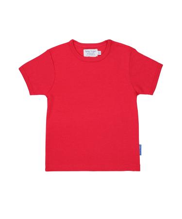 Organic Red Basic T-Shirt 0-3 Months Red