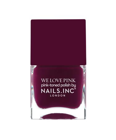 Nails.INC What's The Blush Nail Polish Deep Burgundy