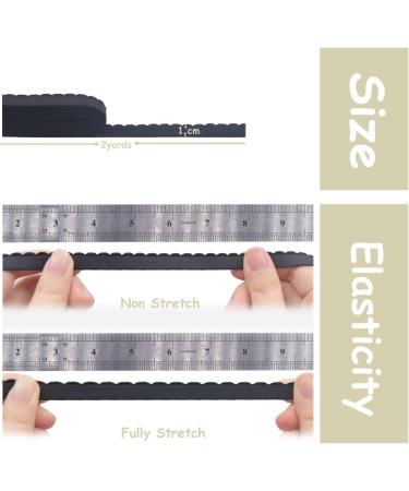 Bristlegrass Picot Plush Bra Strap Elastic Band 3/8 Nylon Spandex Shoulder Tape - 12 Yards Combo | Lingerie Underwear Sewing Trim - Buy Online on SooperMarket.com
