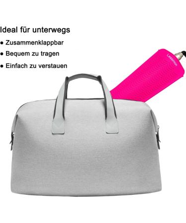 Heat-Resistant Silicone Mat Bag for Hot Hair Tools | Curly Bars & Straighteners | Pink 28.5cm x 14cm - Buy Online on SooperMarket.com