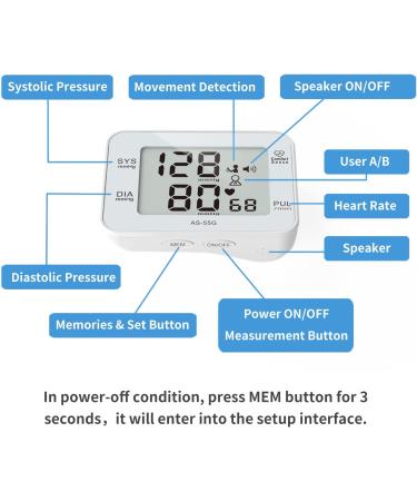 Wrist Blood Pressure Monitor with Voice Broadcast & Large Display Screen - Automatic BP Cuff with Irregular Heartbeat Indicator - 180 Readings Memory - Carrying Case - Buy Online on SooperMarket.com