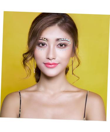 Healeved 6pcs Iridescent Eyeliner Eye Liner Eye Shadow Stickers Face Decals Eyeshadow Transfer Glue - Buy Online on SooperMarket.com