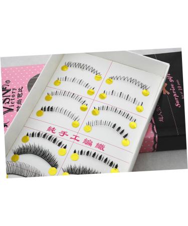 minkissy 10 Pairs Cross Eyelashes Fake Lashes Natural Eyelashes False Eyelash Fake Eyelash Nude Makeup - Buy Online on SooperMarket.com