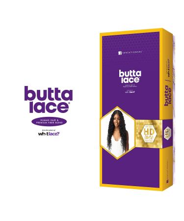 Sensationnel BUTTA Lace Wig - Bohemian 28 (1B) | Extra Wide Front Parting Space | Preplucked Natural Hairline | Human Hair Blend - Buy Online on SooperMarket.com