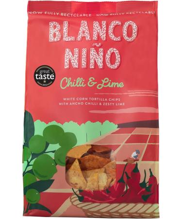 Blanco Ni o - Traditional Tortilla Chips - Chilli & Lime - 8 x 170g - Buy Online on SooperMarket.com