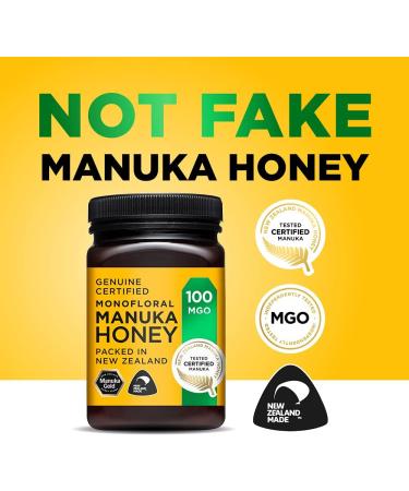 Manuka Gold 100 MGO Manuka Honey 500g - Pure, Certified, Premium Quality - Buy Online on SooperMarket.com