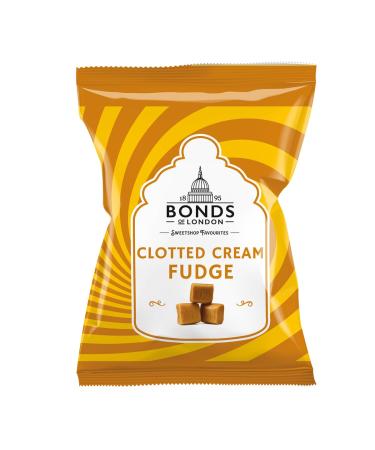 Bonds Clotted Cream Fudge Bags | Vanilla Flavoured | No Artificial Colour | Smooth & Creamy | 120g | (Pack of 6)