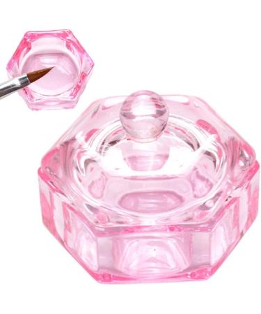 Hexagonal Dappen Dish Cup Crystal Glass Glassware Tool for Nail Art Manicure Care Glass Dappen Dish - Buy Online on SooperMarket.com