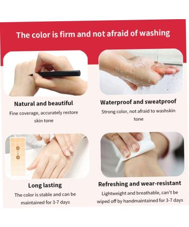 White Spots Concealer Pen Long Lasting Vitiligo Scars Birthmarks Cover Pencil Waterproof Natural Camouflage Makeup Pen - Buy Online on SooperMarket.com