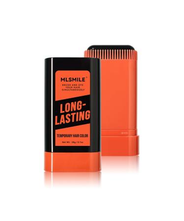 Temporary Hair Color Stick Instant Root Touch Up Stick with Built-In Hair Brush Quick Cover Gray Roots and Beard Waterproof & Smudge-proof Hair Color Balm Natural-Looking Coverage(Color:01 01# Black