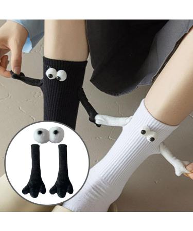 4 Pack 3D Magnetic Doll Charm Couple Holding Hands Socks Accessories - Funny & Cool Wedding Gifts for Women Men - Buy Online on SooperMarket.com