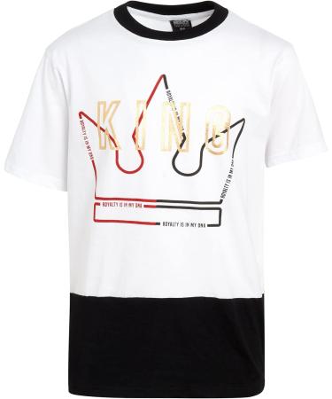 Quad Seven Boys' 2-Piece Performance T-Shirt and Tech Pants Set - White/Red, Size 8-10 - Buy Online on SooperMarket.com