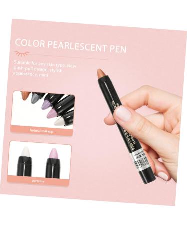 Mikinona 5pcs Pearlescent Eyeshadow Pencil Makeup Pen Women Cosmetics Glitter Eyeshadow Sticks Packing - Buy Online on SooperMarket.com