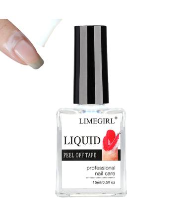 15ml Peel off Nail Polish for Nails 1PCS Latex Nail Polish Barrier Easy Peel Polish Barrier Anti-overflow Glue Nail Art Manicure Edge Protection