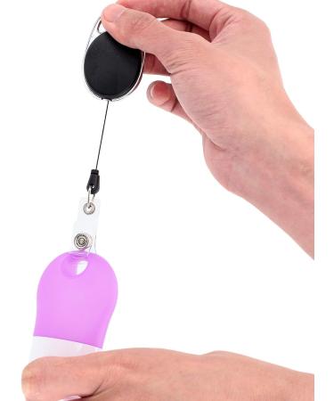 Buy 5-Part Silicone Travel Bottle Set - Leak-Proof Portable Refill Bottles with Carabiner | Perfect for Liquid Soap & Toiletries - 38 ml - Buy Online on SooperMarket.com