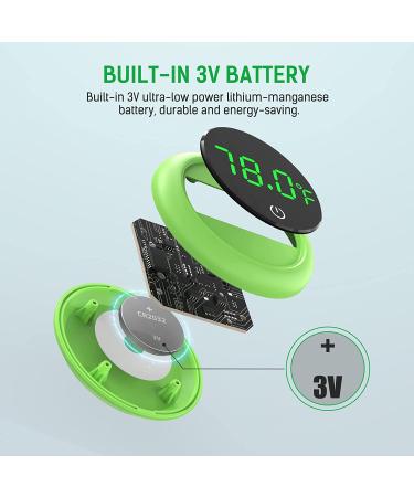 PAIZOO 5S LED Aquarium Thermometer - Energy-Saving Touch Screen Sensor for Fish Tanks - Buy Online on SooperMarket.com