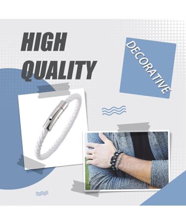 DSOUWEH Leather Wrist Decoration Bracelet Style Braided Bracelets Jewelry Decorative Bangle Dressing Daily Work Travel - Buy Online on SooperMarket.com